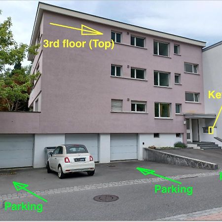 Schone Grosse Attika-Wohnung Im Zentrum Von Vaduz Inkl. Parkplatz Exterior foto